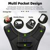 Motorcycle Riding Bike Cycling Reflective Vest High Visibility Running Vest With PhoneHolder Water