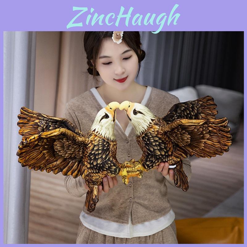 Realistic Eagle Plush Toy 30cm Tall Office Desk Ornament Gift