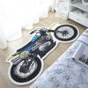 Home bedroom carpet irregular motorbike shape carpet fashion personality lambswool bedroom non-slip carpet