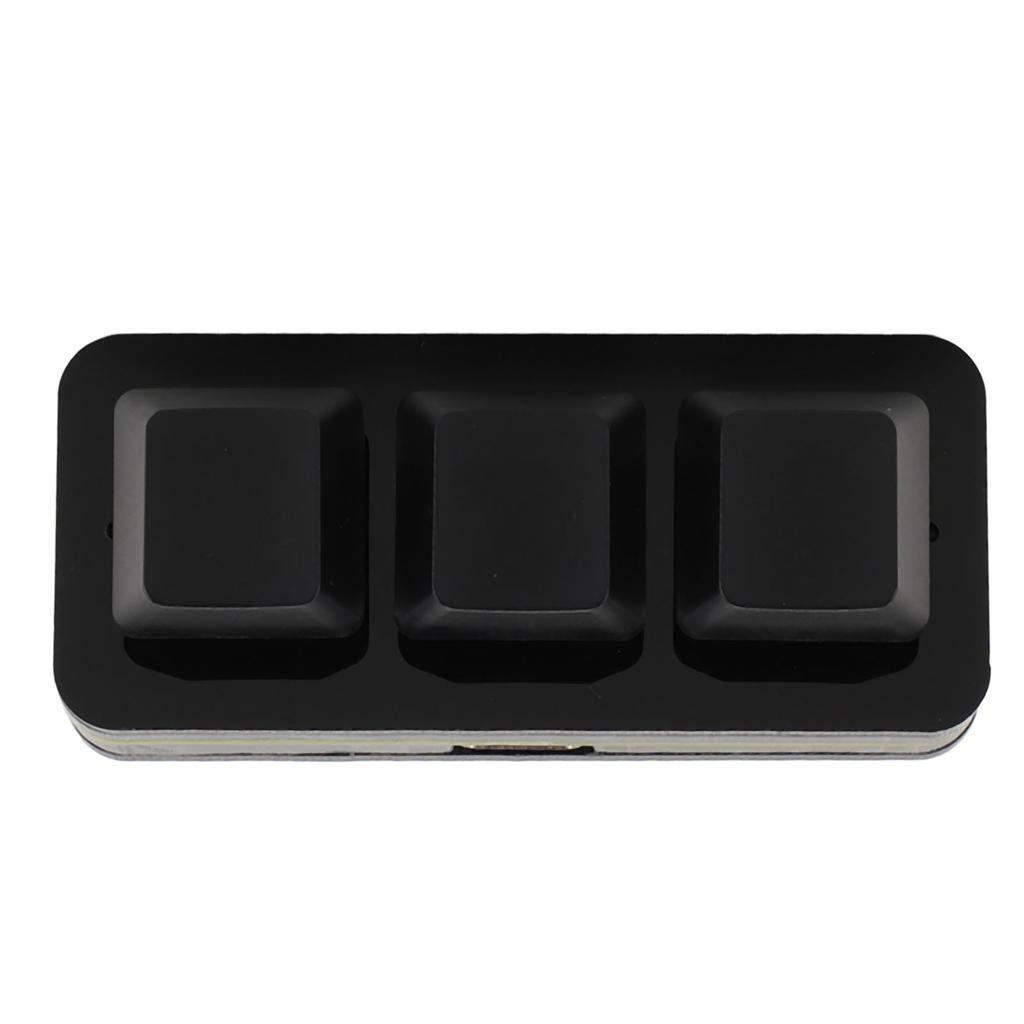 3 Key Keypad USB Mechanical Gaming Keyboard RGB Customized Programmable Keypad with Red for Work
