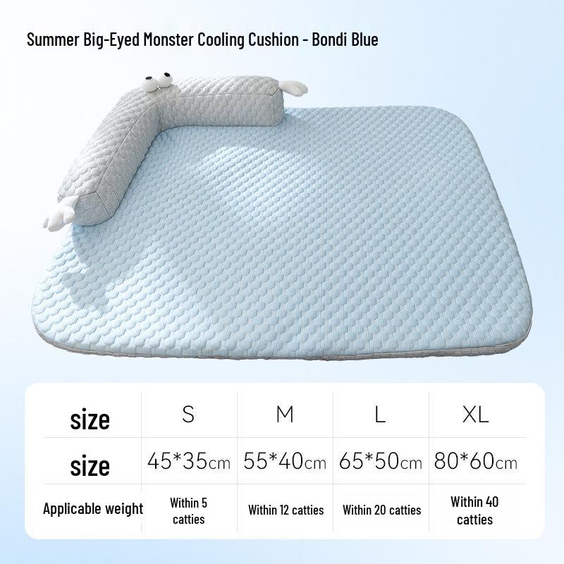 Spring & Summer Cooling Pet Bed: Double-Sided, Waterproof, Stain-Resistant Mat for Cats & Dogs