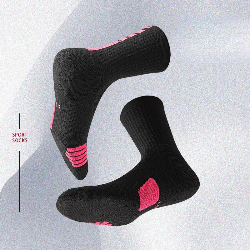 Men's Professional Basketball Training Non Slip Thick Towel Bottom Breathable Long Socks