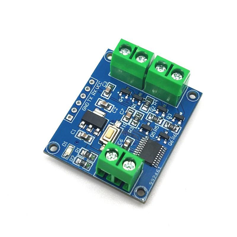 

RGB LED Light Color Adjuster Dimmer PWM Control Board Programmable Full Color 10*10*2 білий