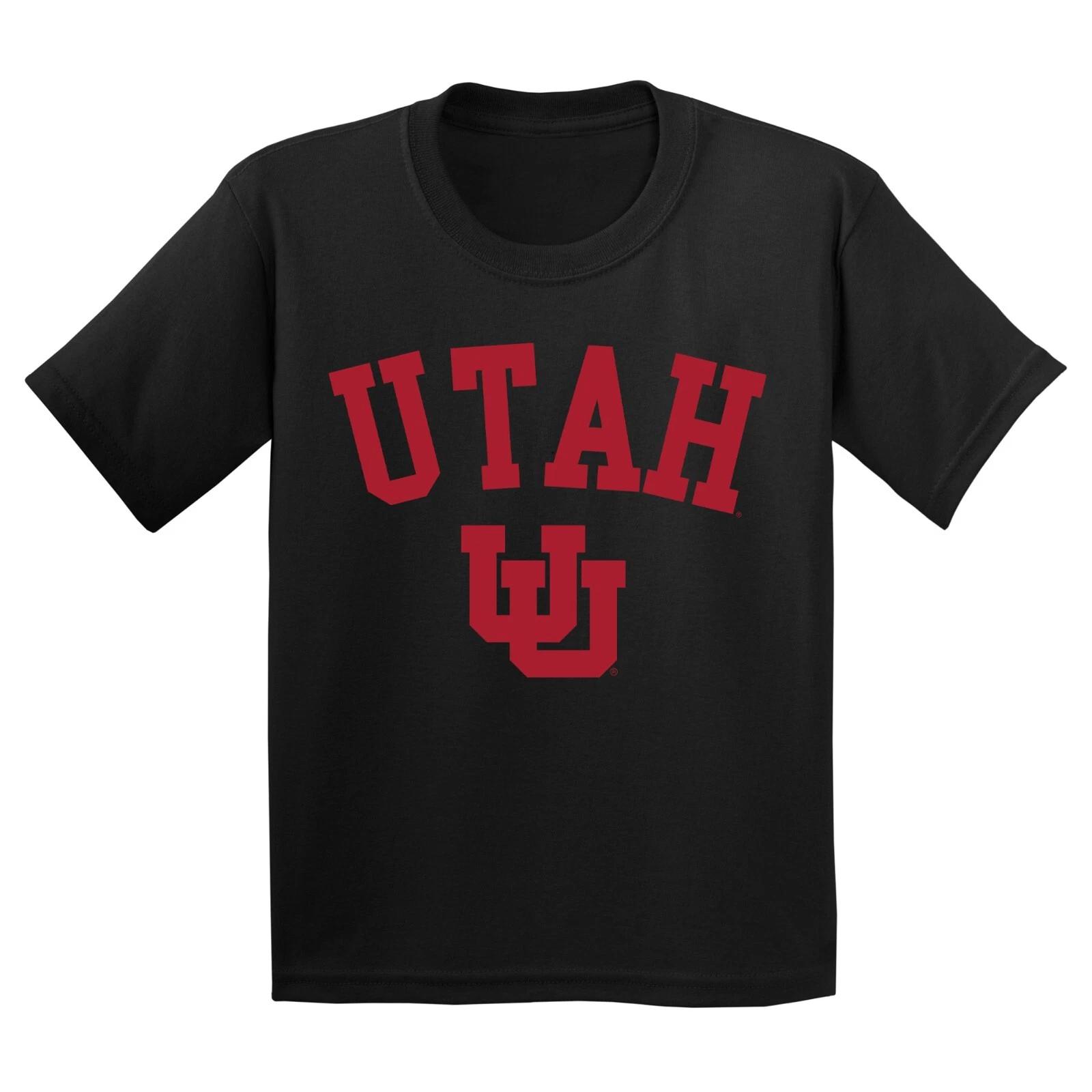 Utah Utes Arch Logo Youth T-Shirt - Black 3XL