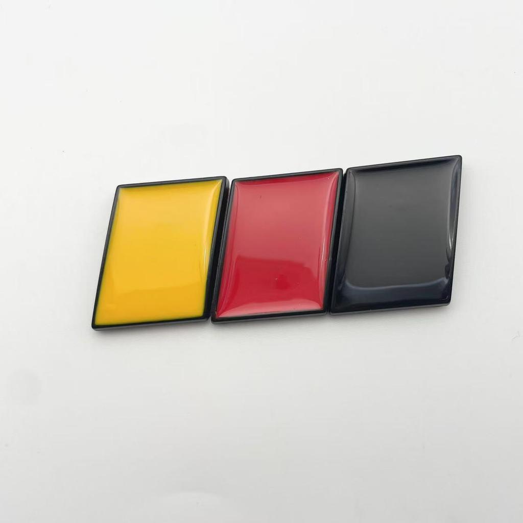 Cross-border National Flag Sticker Set: Germany, Italy, France - Creative Metal Car Stickers