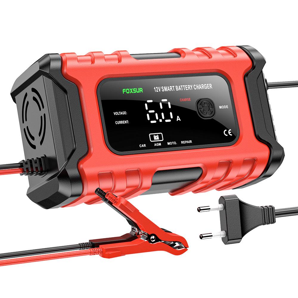 6A Motorcycle and Car Battery Charger FOXSUR - Hot Selling Cross-Border Charger UK