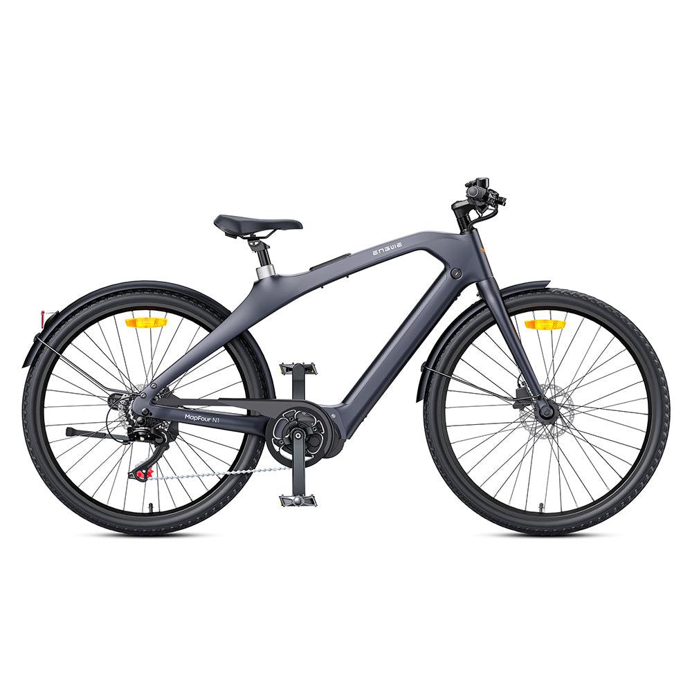 Engwe N1 Pro Carbonfaser Elektrofahrrad 250W, Herausnehmbarer Akku, Hydraulische Bremsen, Shimano 7-Gang, IPX5, 700C×42C Reifen City Pendler E-Bike Pedelec