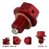 Aluminum Oil Drain Bolt Easy Installation & Corrosion Resistance Oil Drain Plug Suitable for Car 110F Motorcycle