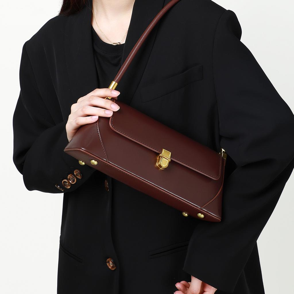Women'S Bag Autumn Trendy Armpit Bag Women'S Leather Small Bag Method Mixed Bag Niche Retro Shoulder Bag