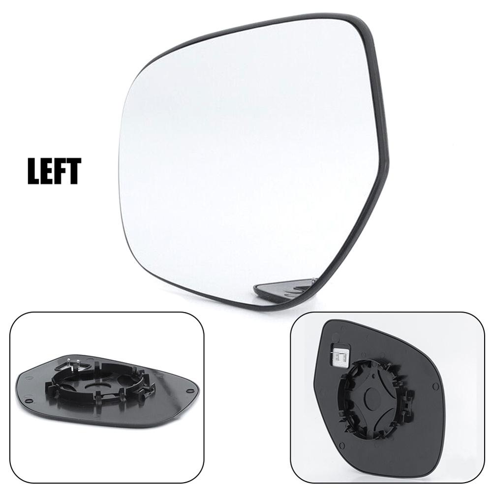 Car Left Side Heated Mirror Glass W/ Backing Plate For Mitsubishi Outlander 14-20