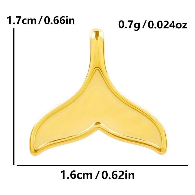 6pcs Ocean Series Sea Wave Fish Tail Shell Pendant Animal Octopus Elephant Stainless Steel Charms For Jewelry Making Accessories