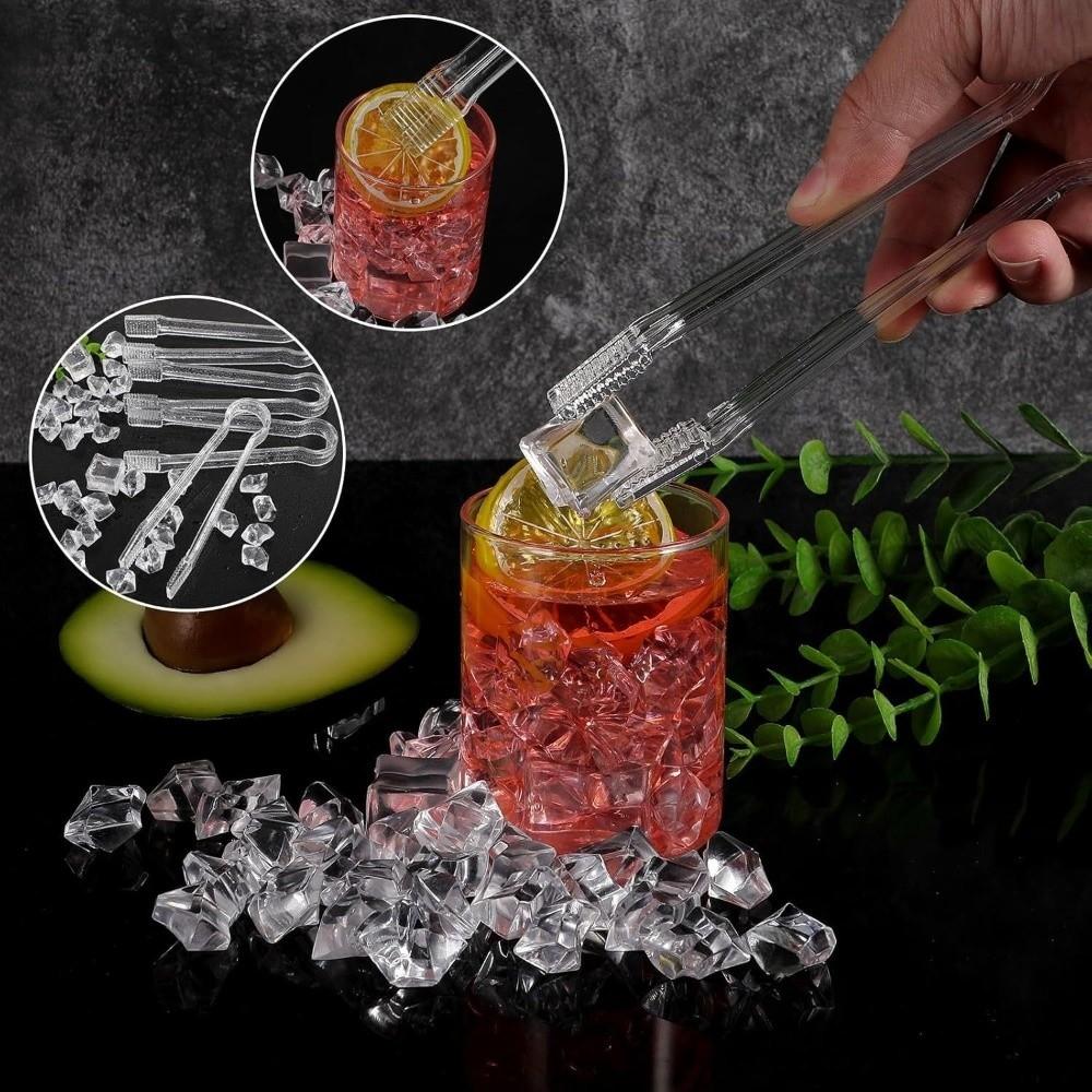 10pcs Non Slip Food Clip Transparent BBQ Clips Barware Serving Tongs  Events