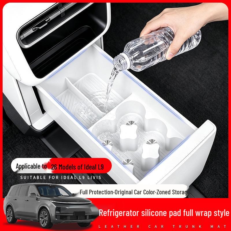 Silicone Protection Pad for Li Auto L9: Refrigerator, Cup & Drink Holder, and Storage Accessory