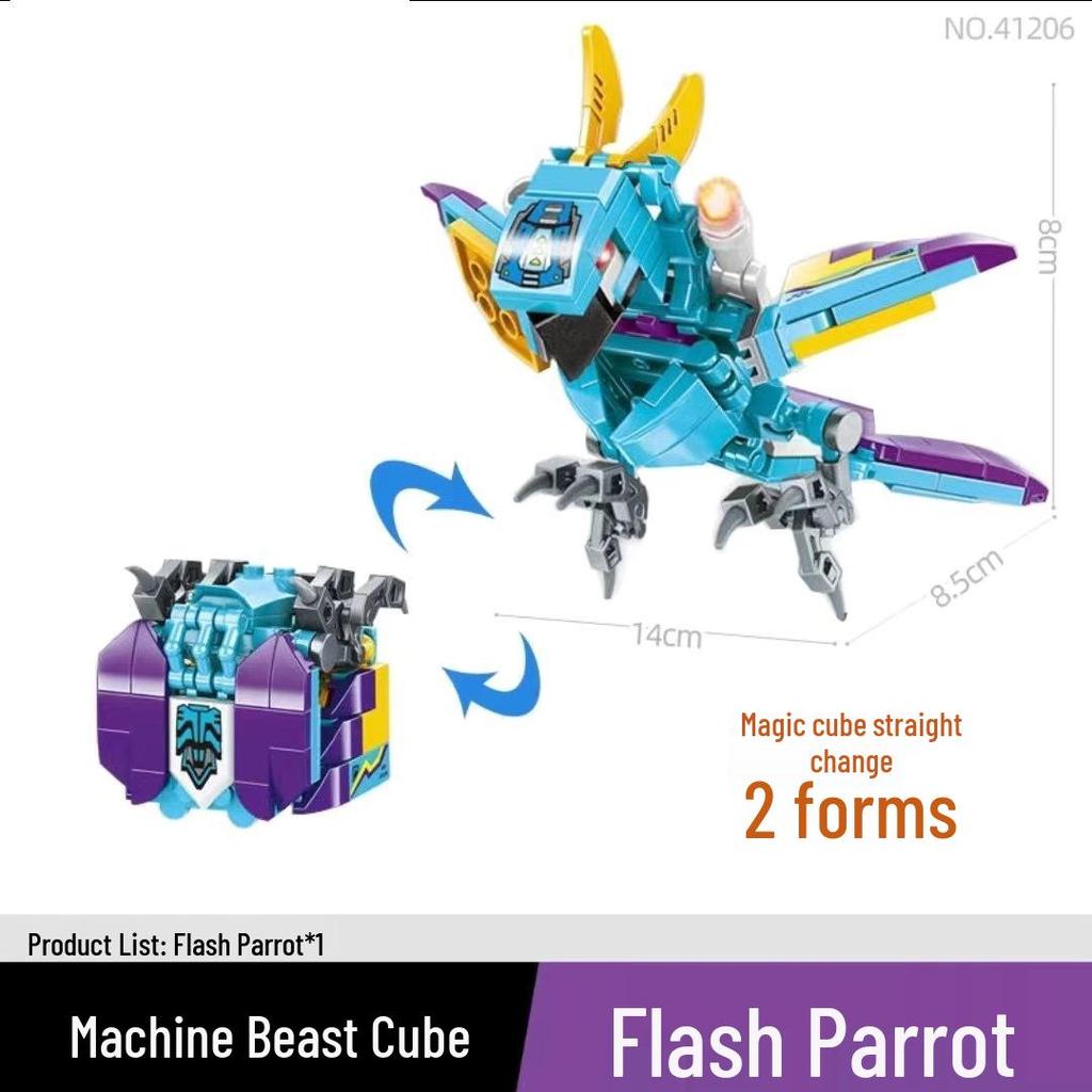 Enlighten Transforming Beast Cube Building Blocks for Kids - Models 41201 To 41206