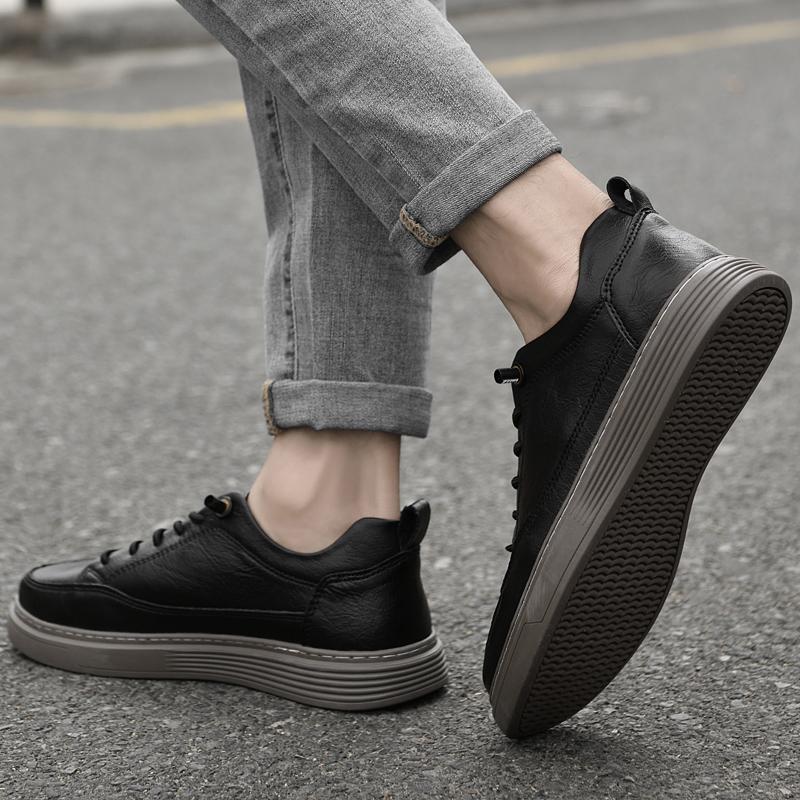 Mode Neuankömmling Allround Schule Herren Sneaker Herrenschuhe 2024 Stilvolle Skateschuhe Herren Männlich Bequeme Echtes Leder Freizeitschuhe