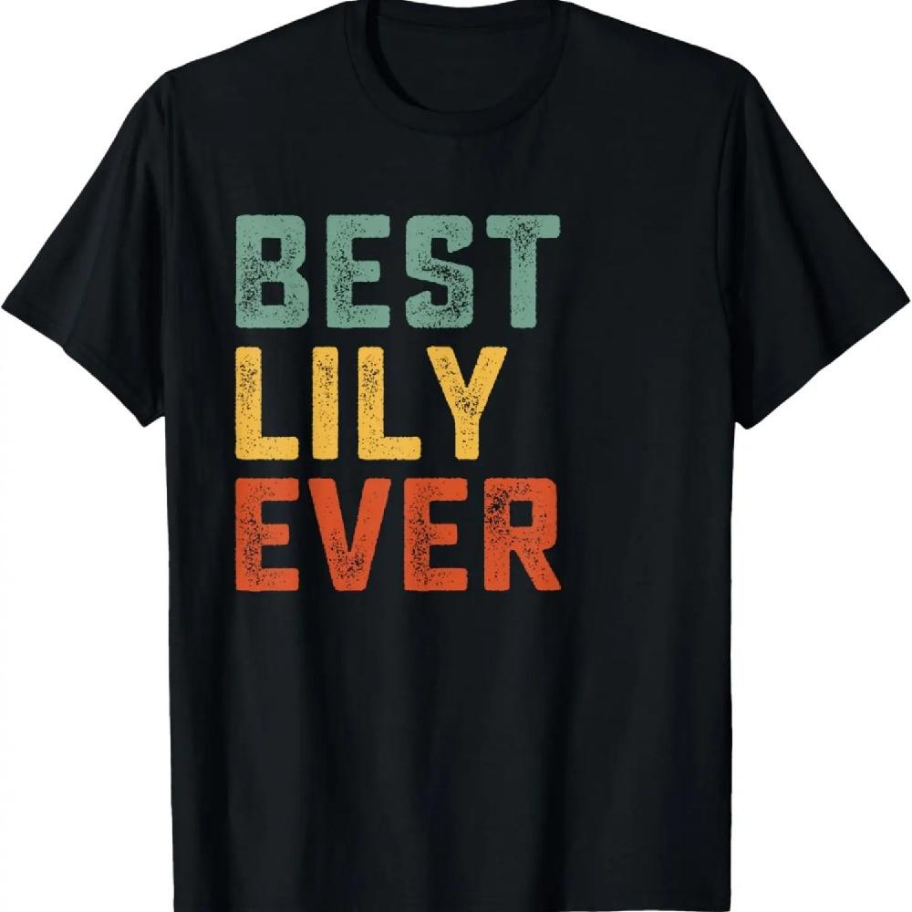 

Best Lily Ever Retro Personalized First Name Lily T-Shirt XXXL чёрный