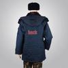 Winter Navy Military Cotton Greatcoat with Detachable Liner