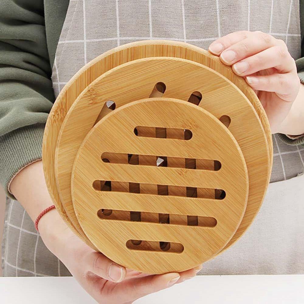 2Pcs Anti Scald Heat Resistant Holder Square/Round Drink Insulation Pad  Housewarming Gift