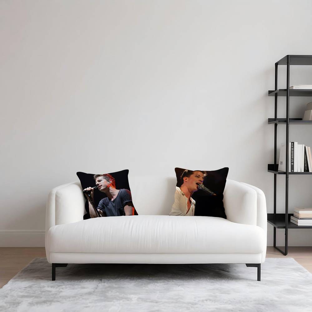 POP Singer-C-CharlieS Puth Pillow Case Removable Washable Cushion Cover – All-Season Soft Linen