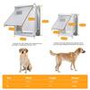 Aluminum Alloy Pet Door Flap Magnetic Suitable Walls Thick 11-22CM Dog Door Free Entry Exit Two Way Cat Doors Safety Double Lid