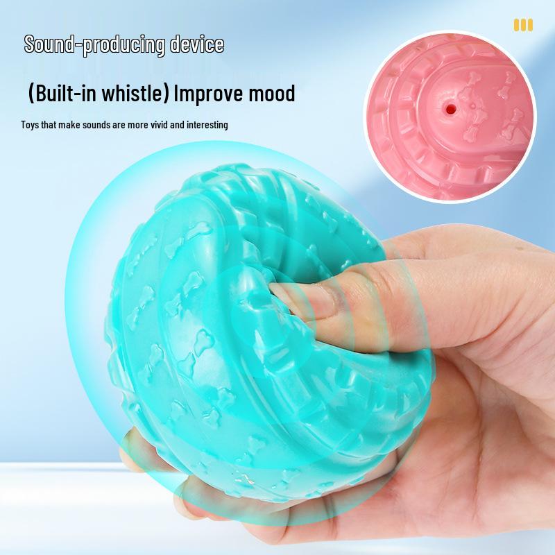 Sounding Dog Toy Ball with Silicone Protrusions - Decompression Biting Pet Toy