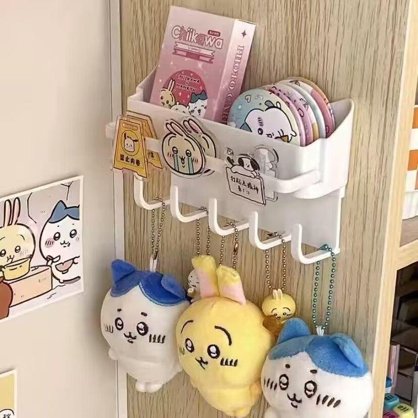 Steve Storage Rack Wall Mounted Hair Accessories Keychain Hook Storage Multifunctional Bathroom Rack On The Wall