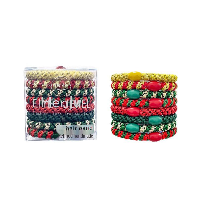 High Elasticity Christmas Ponytail Hair Tie for Women