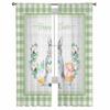 Easter Bunny Colored Eggs Cotton Watercolor Tulle Sheer Curtains For Living Room Bedroom Kitchen For Windows Voile Drapes