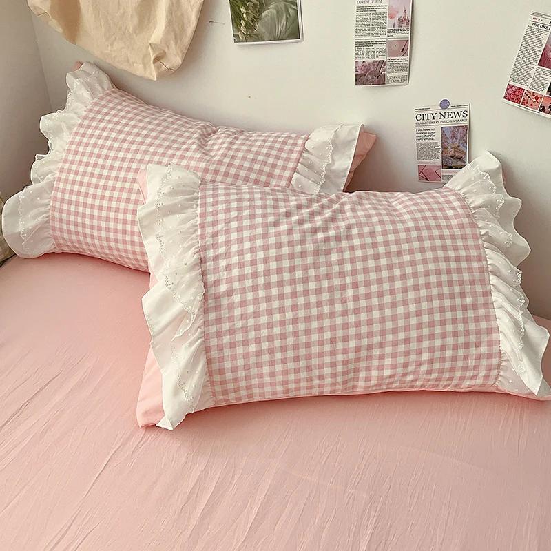 Korean Princess Style Lattice Double Layer Lace Bedding Sccccc