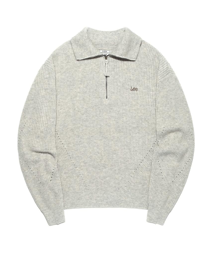 LEE Half-Zip Knit Oatmeal