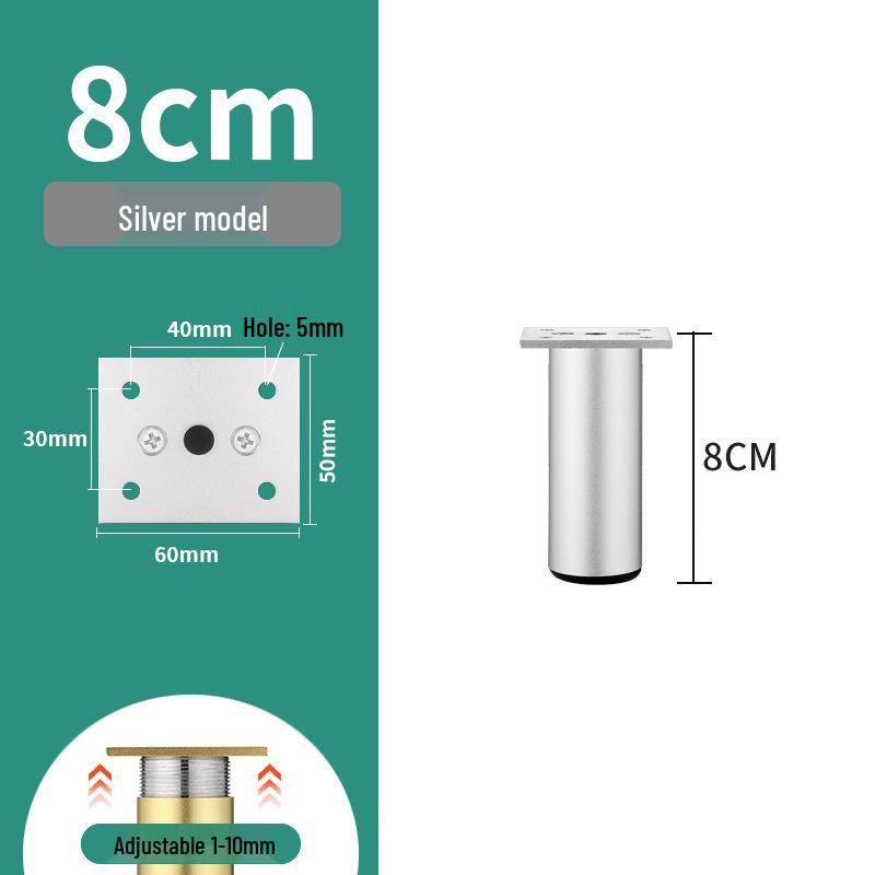 Adjustable Aluminum Alloy Cabinet & Furniture Support Legs