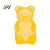 Glitter Bear Toy Clear Squeeze Anxiety Stress Relief Sugar Ball Sensory Soft Stretchy Decompression Fidget Slow Rising