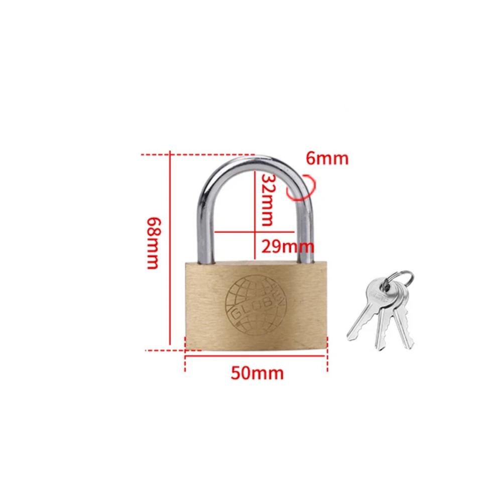 Copper Padlock Small Locks for Luggage Case Locker Home Improvement Hardware 20mm 25mm 30mm 40mm 50mm Include 3Keys