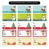 Christmas Self-adhesive Stickers Rolled Self-adhesive Decorative Envelopes Gifts Christmas Labels Holiday Atmosphere Supplies