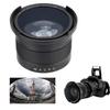 52mm 0.35X Universal Waterproof Wide-Angle Fisheye Lens with Lens Cap and Storage Pouch for SLR Digital Cameras