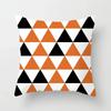 Nordic Orange Pattern Sofa and Bedside Pillow Cover Modern Simple Casual Waist Head Pillow Cushion Cover Pillows Decor Home 45cm