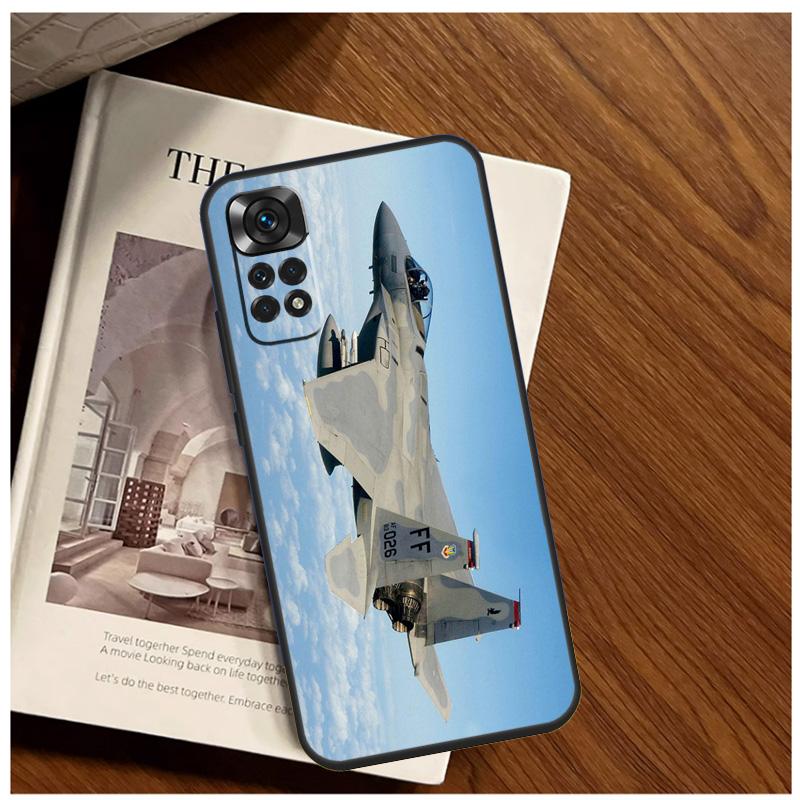 Fighting Plane Aircraft Case For Xiaomi Redmi Note 14 13 9 10 11 12 15 Pro Plus Cover For Redmi 15 C 13C 12C 10C 14C