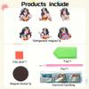 6pcs/Set Female Hero Series Diamond Painting Magnets for Refrigerator Diamond Art Fridge Magnets for Adults Diamond Art Refrigerator Magnets Kits