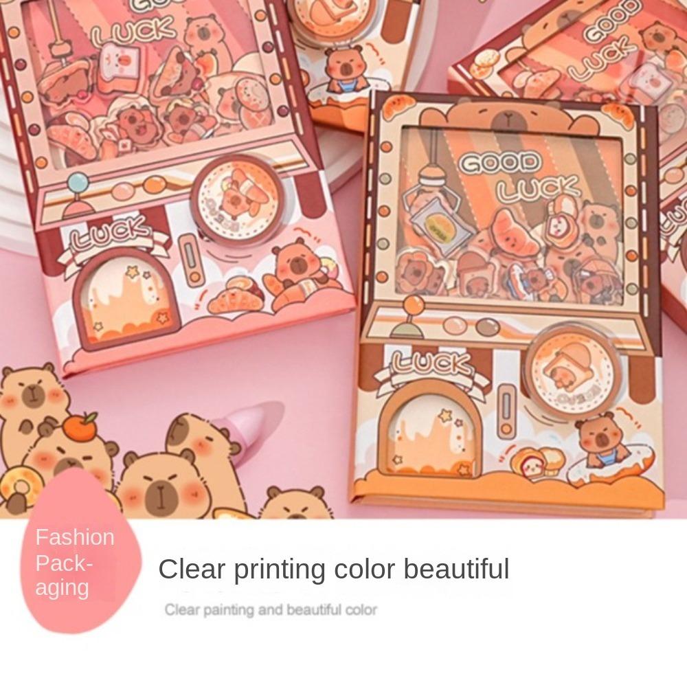 Color Inner Page Capybara Notebook Shaking Square Writing Pad Cute Small Notepad Office