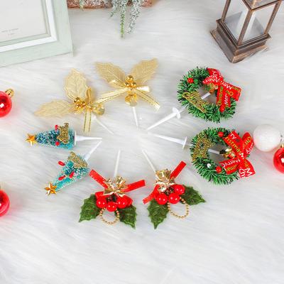 Mini Cake Plugin Christmas Baking Plug Christmas Tree Leaf Wreath Flag Holiday Ornament