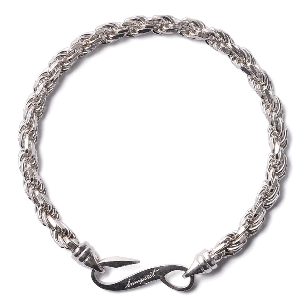 Innopirit Spiral Cutting Chain 92.5 Silver Bracelet Glossy Matte