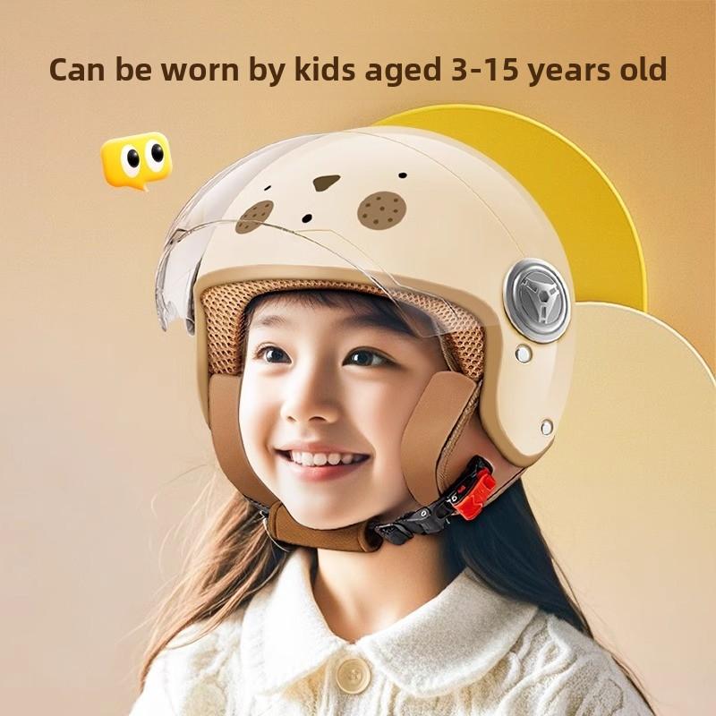 Headgear children electric bicycle motorcycle scooter helmet 4/3 half helmet suitable for head circumference 45-54cm