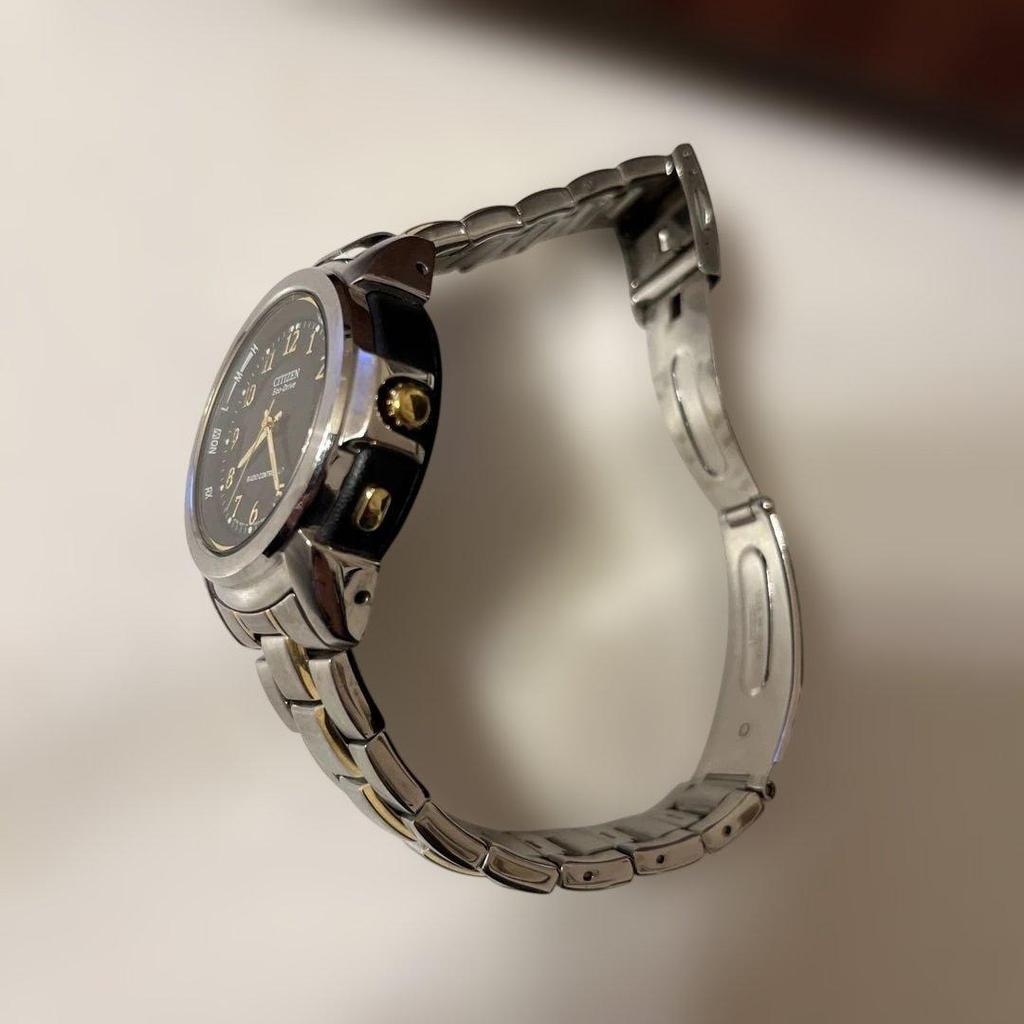 Used [CITIZEN] ECO-Drive Eco-Drive Watch Black Gold Dial