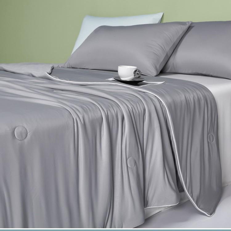 Cool Ice Silk Towel Quilt Summer Thin Office Solid Color Sofa Blanket Color Combination Summer Cool Air Conditioning Cover Quilt