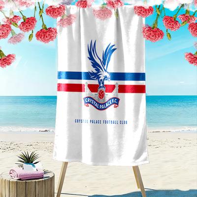 Crystal Palace F.C Print Beach Towel, Large Soft Quick Dry Towel for Beach Camping Swimming