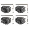 Dual Head Silicone Brush Compatible For BambuLab X1 X1C X1E P1P P1S 4Pcs Nozzle Wiper Heat Resistant Silicone Tips Set