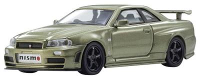 Kyosho Original Κλίμακα Nismo R34 Έτοιμο Μοντέλο K07130LMJ 1/64 [MOTN] GT-R Z-tune με Φωτισμό LED (Millennium Jade)