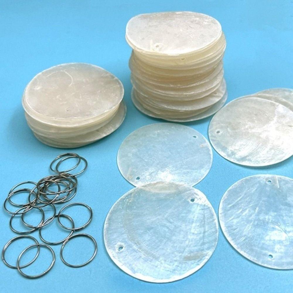 Färdiga Pärlor DIY Snäckpärlssnören Avdelare Gardin Rund Snäckdekoration Gardin Scendekoration