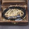 Viking Valknut Axe Leather Bracelet for Men Women Nordic Jewelry Gift with Wooden Box