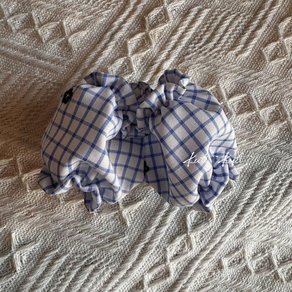 Plaid Pumpkin Dog Pants (13cm-23cm) - Labubu Pet Accessories Shorts